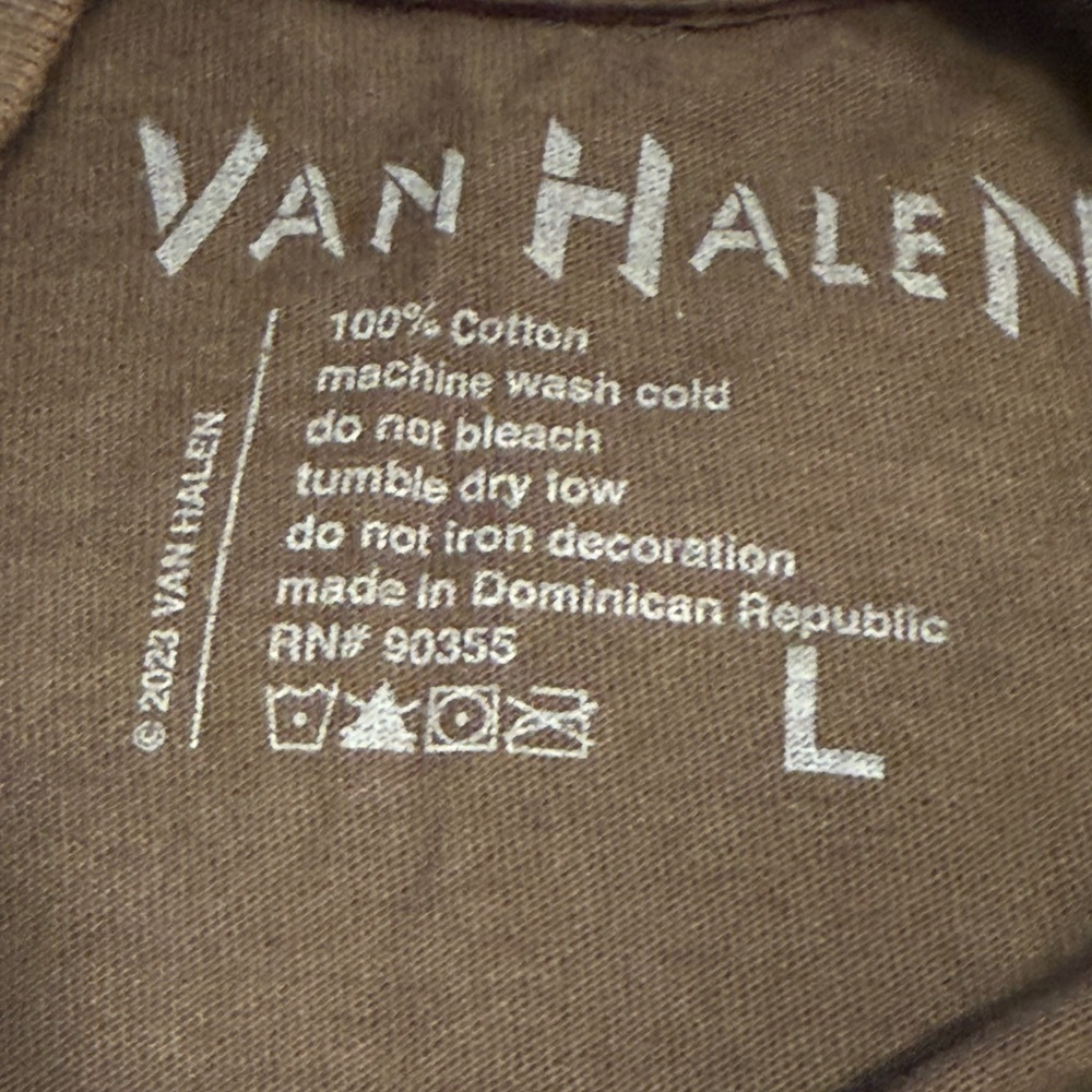 Van Halen 84 Race car Brown Graphic Tee T-shirt Unisex L - Picture 6 of 6